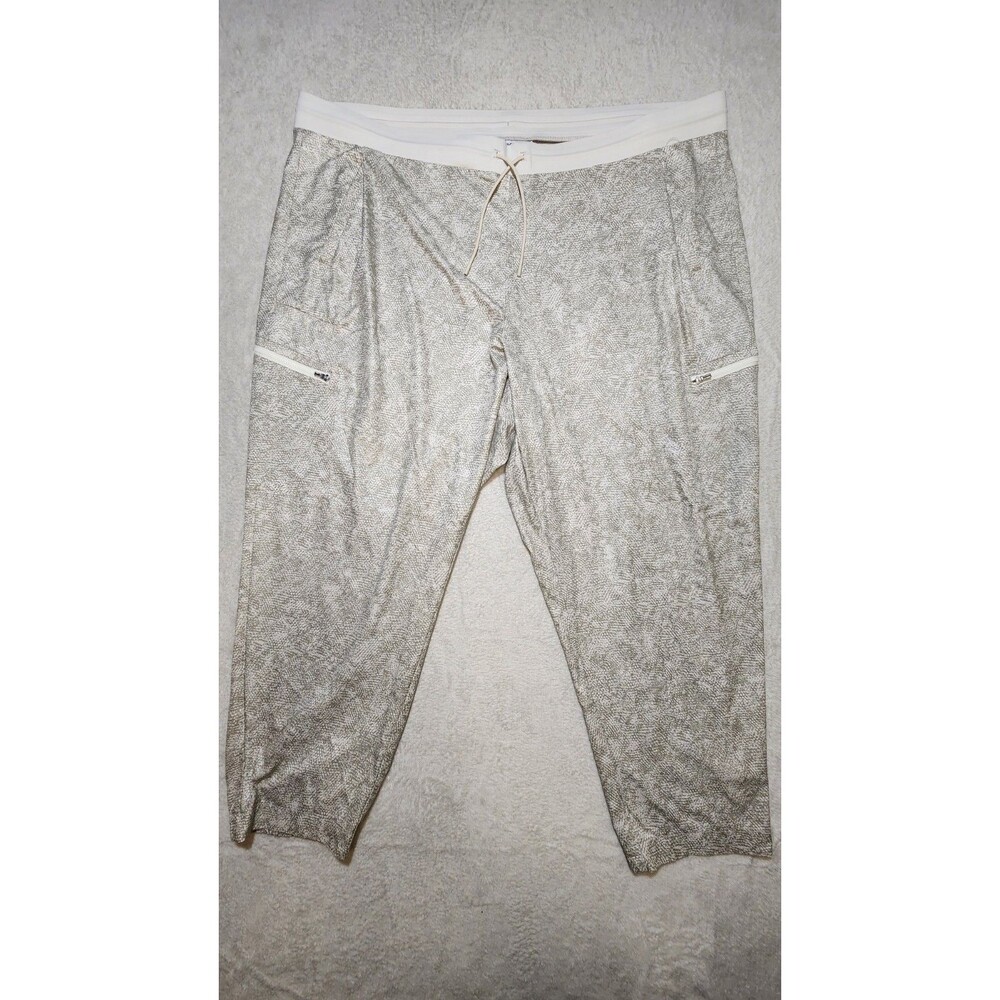 Athleta Women's Plus 26 Venture Jogger Pants Viper Gray Snake Print Pullon Cargo